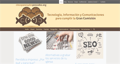 Desktop Screenshot of cincopanesydospescados.org